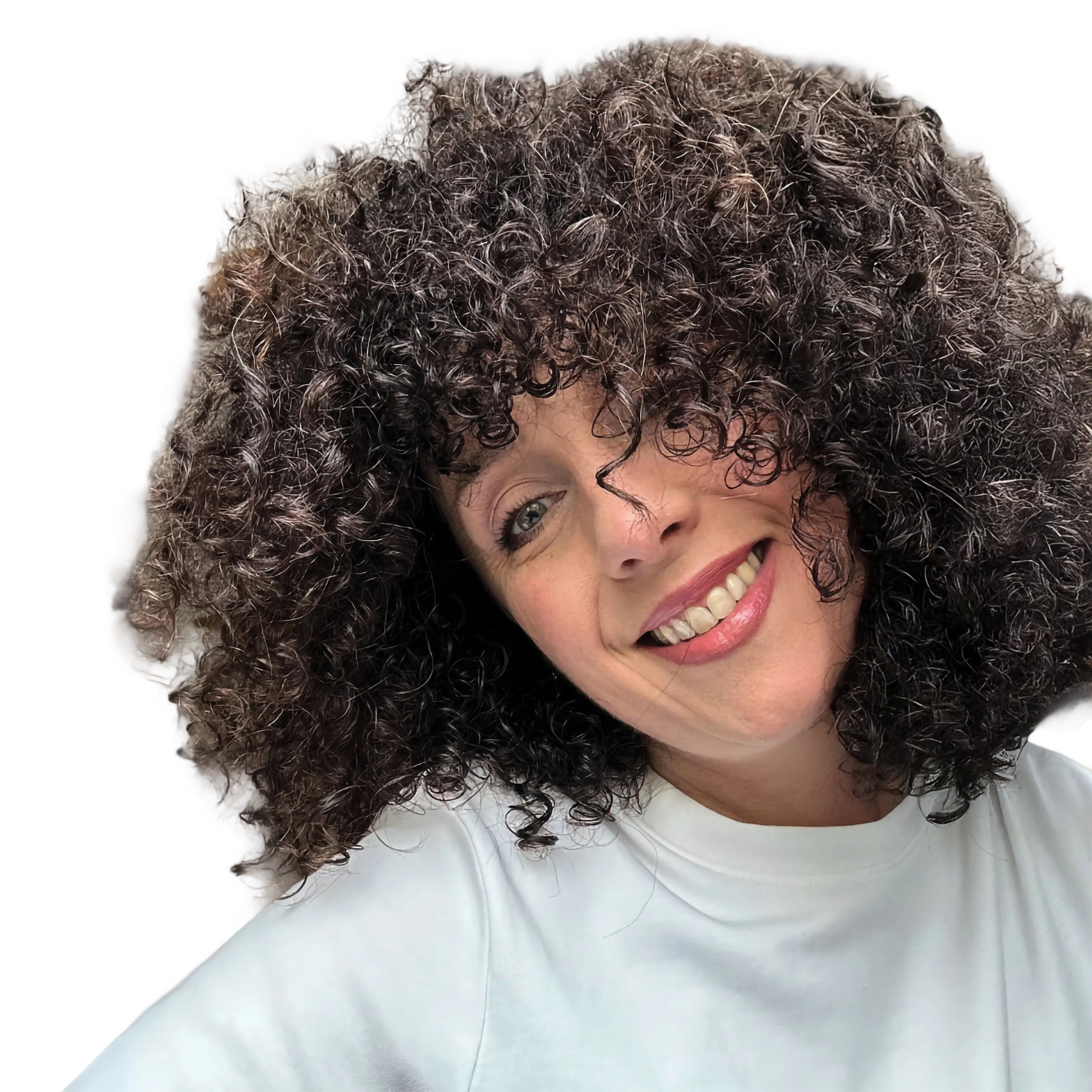 Paulina Makowiecka, author and owner of the Twisty brand, with her naturally curly hair